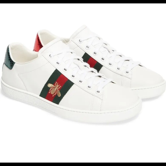Gucci Shoes - Gucci Sz 38 1/2 8.5 Ace Leather Sneakers